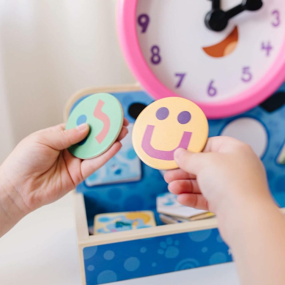 Blue’s Clues & You! Wooden Tickety Tock Magnetic Clock (31 Pieces)  |  Teaching Clocks All Toys Teaching Clocks