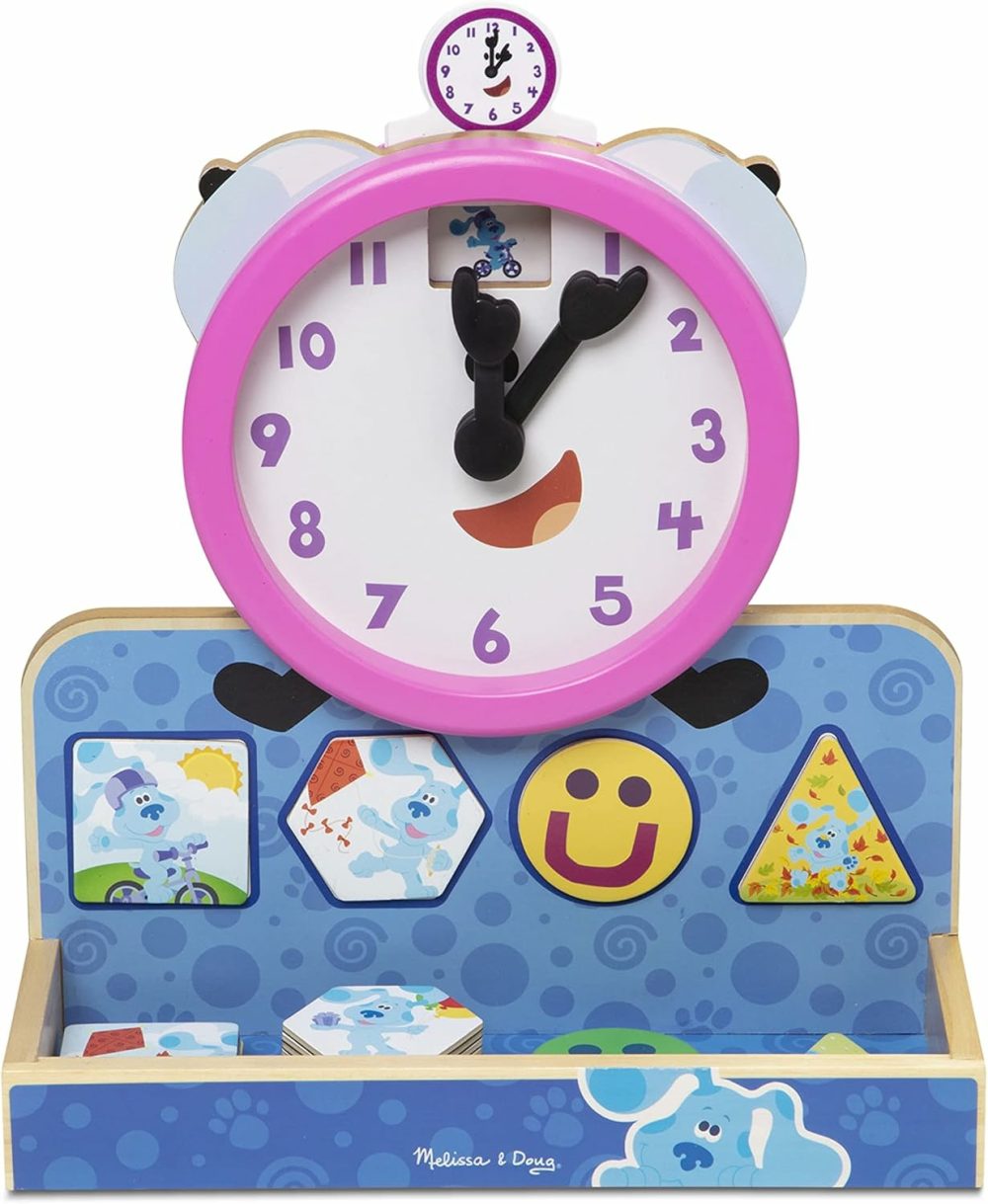 Blue’s Clues & You! Wooden Tickety Tock Magnetic Clock (31 Pieces)  |  Teaching Clocks All Toys Teaching Clocks