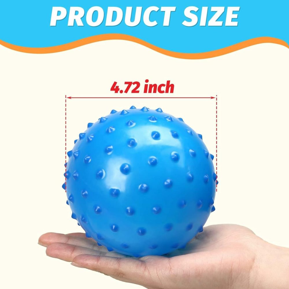 Bounce Ball  12 Pcs Sensory Balls Knobby Party Balls Massage Balls With Air Pump Set 4.72″  |  Balls All Toys Balls