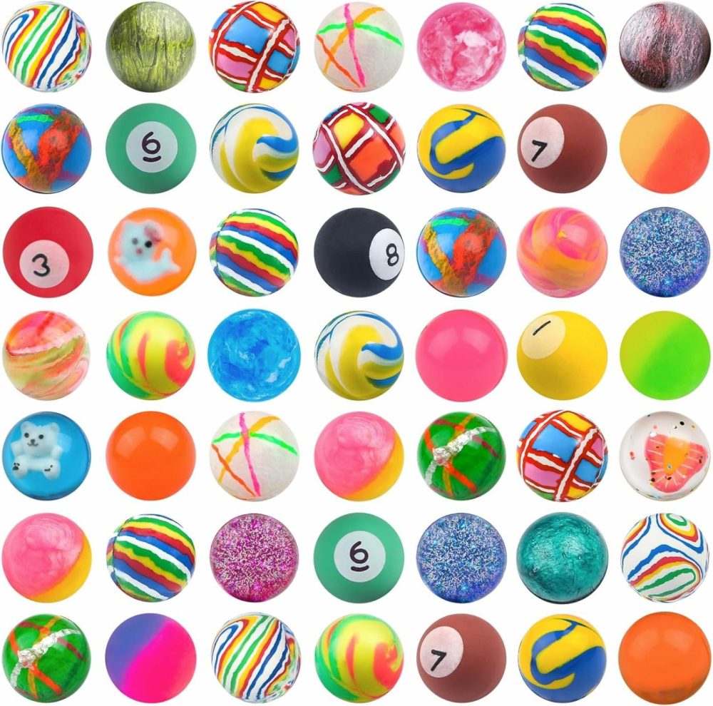 Bouncy Balls For Kids Assorted Bouncy Balls Toys For Kids Party Favors Birthdays Party Favors  Classroom Prizes  |  Balls All Toys 50 Pcs Random Color