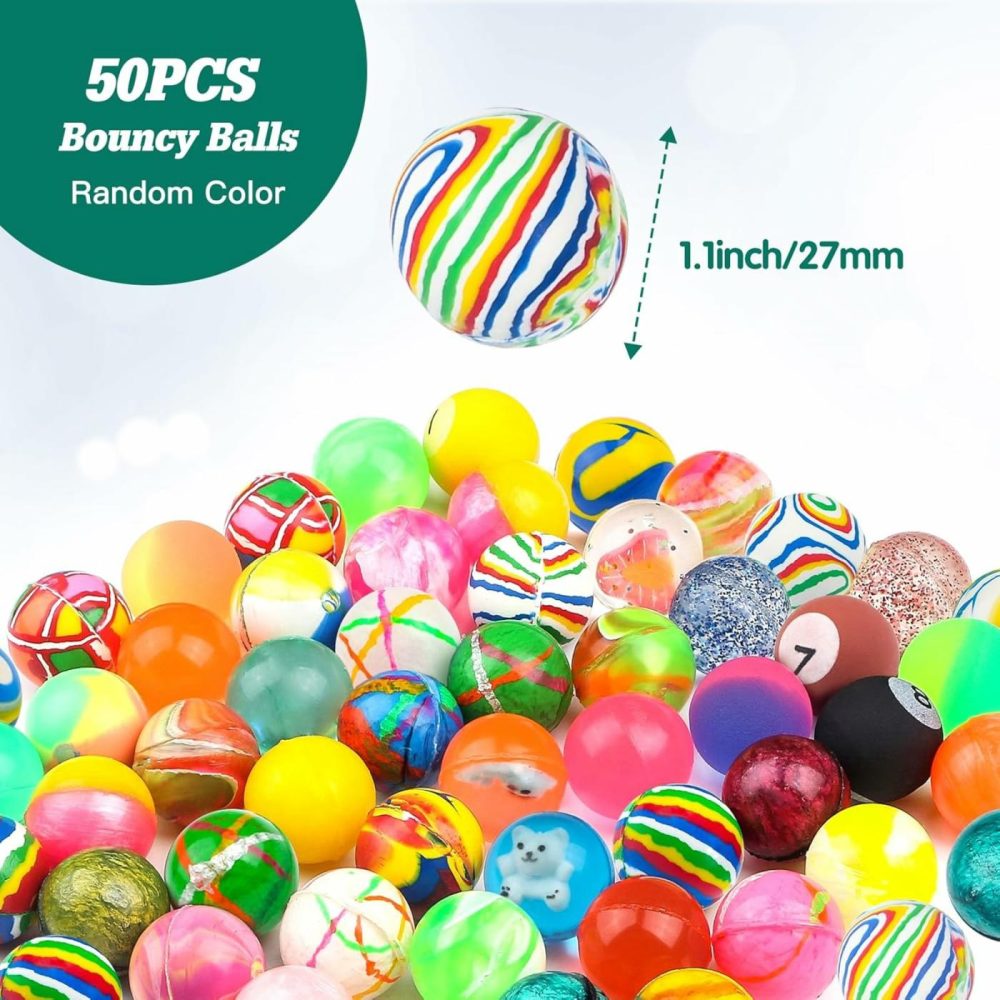 Bouncy Balls For Kids Assorted Bouncy Balls Toys For Kids Party Favors Birthdays Party Favors  Classroom Prizes  |  Balls All Toys 50 Pcs Random Color