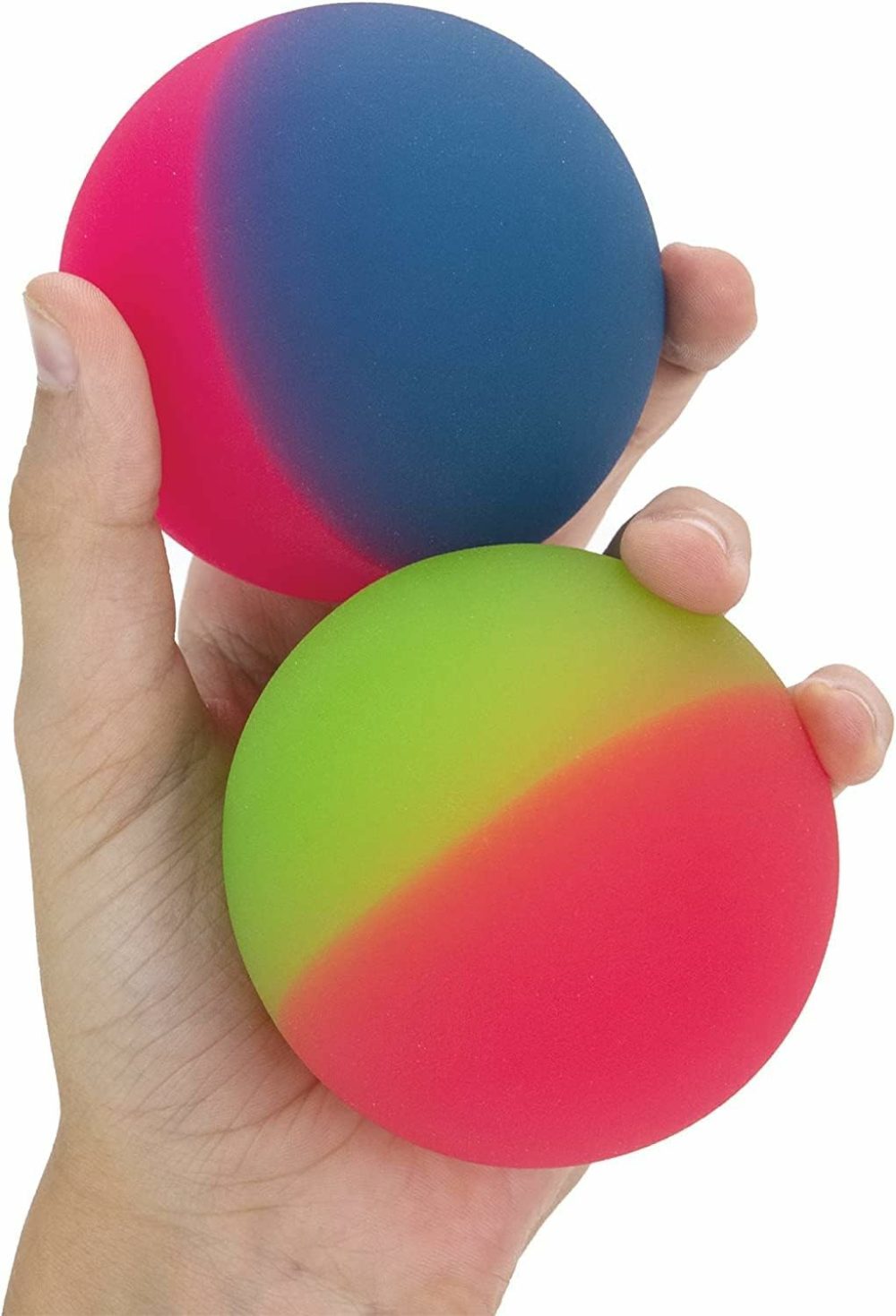 Bouncy Balls – Huge Rubber Balls For Kids (Pack Of 2) – 3 Inches Jumbo Icy Bounce Balls – Large Bouncy Ball – Bouncy Balls Party Favors For Kids  |  Balls All Toys Balls