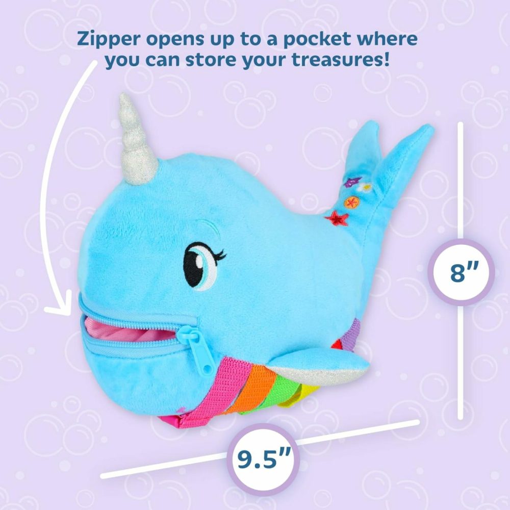 Bubbly Narwhal – Develop Fine Motor Skills – Sensory Learning Activity Toys – Toddler Plane Travel Essential  |  Sorting & Stacking Toys All Toys Bubbly Narwhal