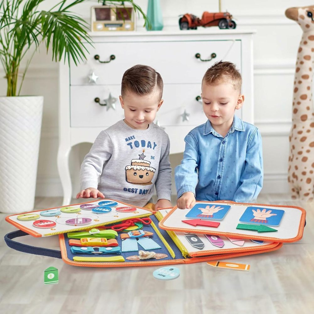 Busy Board Toddler Travel Toys Sensory Toys For Toddlers 1 2 3 4  Montessori Learning Toys For Toddlers Activities Board  Educational Toys For 3 4 Year Old Boys Girls Gift  Classic  |  Sorting & Stacking Toys All Toys Sorting & Stacking Toys