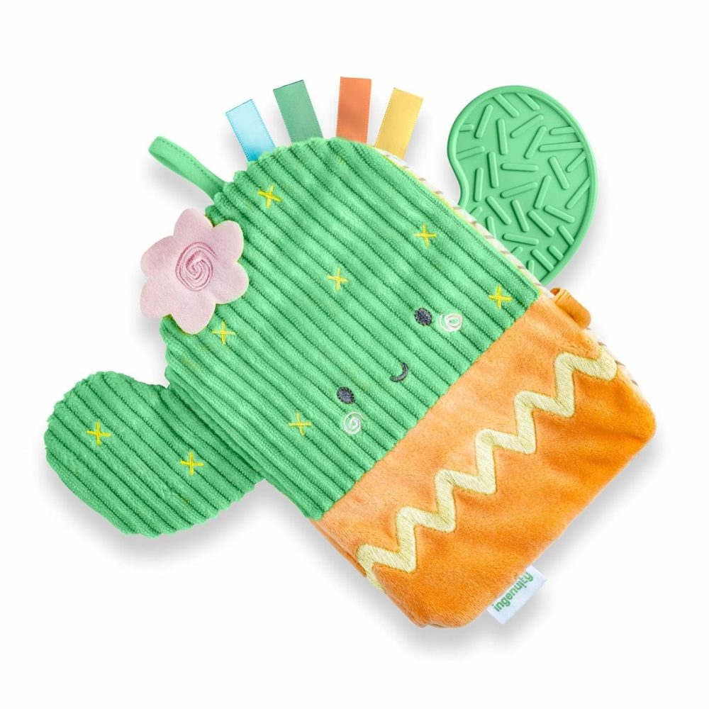 Calm Springs Soft Teething Activity Book – Multi-Texture Crinkle  Teether  Number Learning  Mirror  Unisex  For Ages 0-36 Months  |  Teethers All Toys Teethers