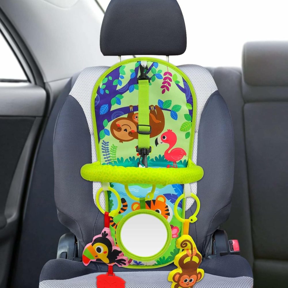 Car Seat Toy Rear Facing Car Seat Toy Baby Travel Toy Kick And Play With Baby Mirror Plush Toys Thickened Pad Adjustable Sensory Toy For Newborn Baby Infant  |  Car Seat & Stroller Toys All Toys Car Seat & Stroller Toys