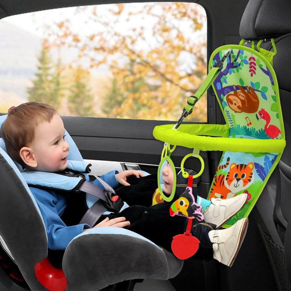 Car Seat Toy Rear Facing Car Seat Toy Baby Travel Toy Kick And Play With Baby Mirror Plush Toys Thickened Pad Adjustable Sensory Toy For Newborn Baby Infant  |  Car Seat & Stroller Toys All Toys Car Seat & Stroller Toys