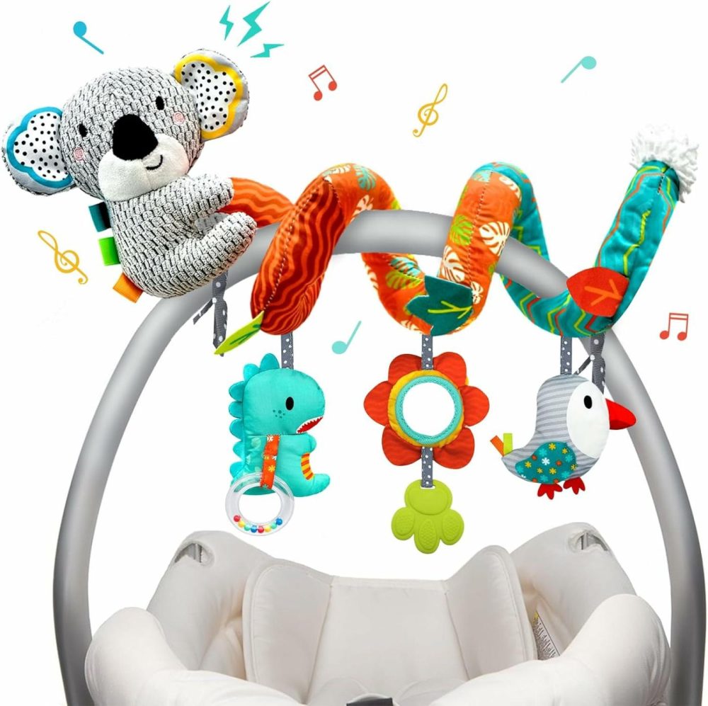 Car Seat Toys Baby Toys 0-3 Months Developmental  Stroller Toys Infant Toys 0-6 Months Newborn Toys  Carseat Toys For Infants 0-12 Months With Dinosaur  Lion Mirror  Teether  |  Car Seat & Stroller Toys All Toys Car Seat & Stroller Toys