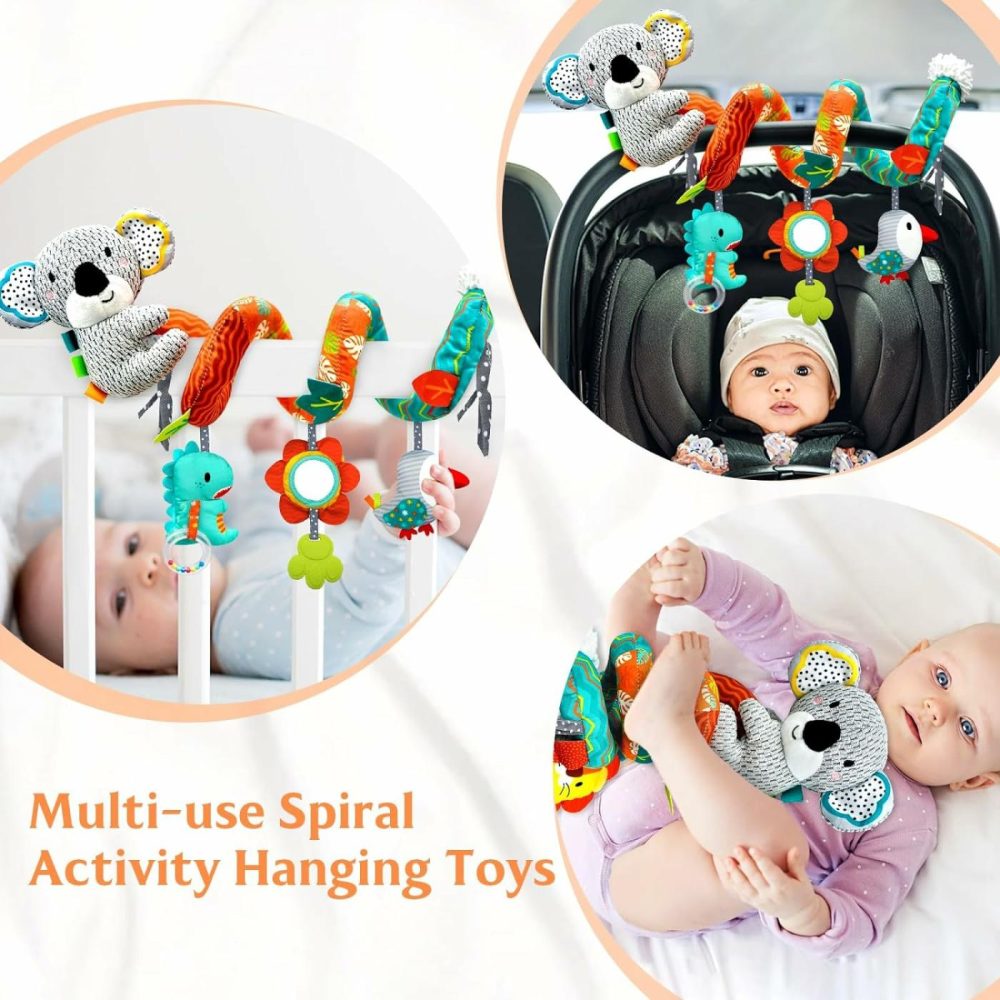 Car Seat Toys Baby Toys 0-3 Months Developmental  Stroller Toys Infant Toys 0-6 Months Newborn Toys  Carseat Toys For Infants 0-12 Months With Dinosaur  Lion Mirror  Teether  |  Car Seat & Stroller Toys All Toys Car Seat & Stroller Toys