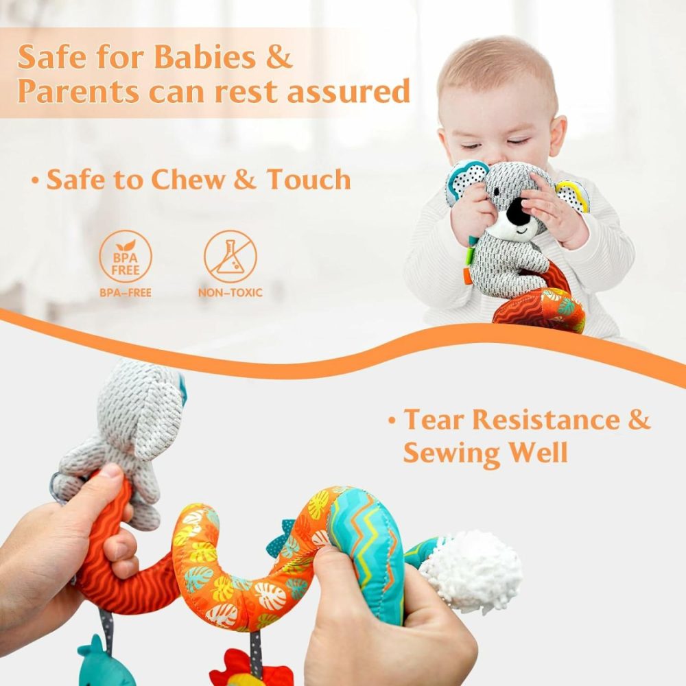 Car Seat Toys Baby Toys 0-3 Months Developmental  Stroller Toys Infant Toys 0-6 Months Newborn Toys  Carseat Toys For Infants 0-12 Months With Dinosaur  Lion Mirror  Teether  |  Car Seat & Stroller Toys All Toys Car Seat & Stroller Toys