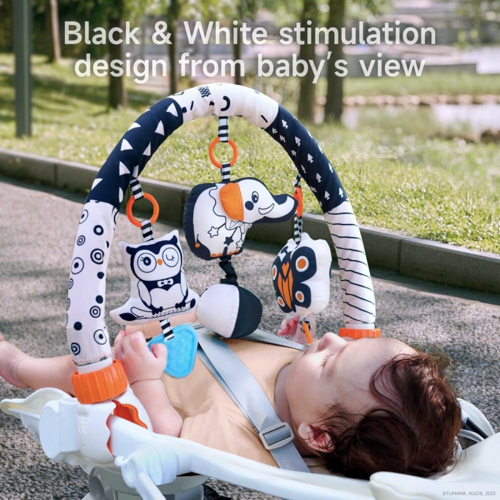 Car Seat Toys For Babies 0-6 Months  Stroller Toys For Infant 0-6 Months  Newborn Sensory Hanging Rattle Arch Toy With Butterfly Elephant Owls,Musical Toy For Baby 6-12 Months  |  Car Seat & Stroller Toys All Toys Car Seat & Stroller Toys