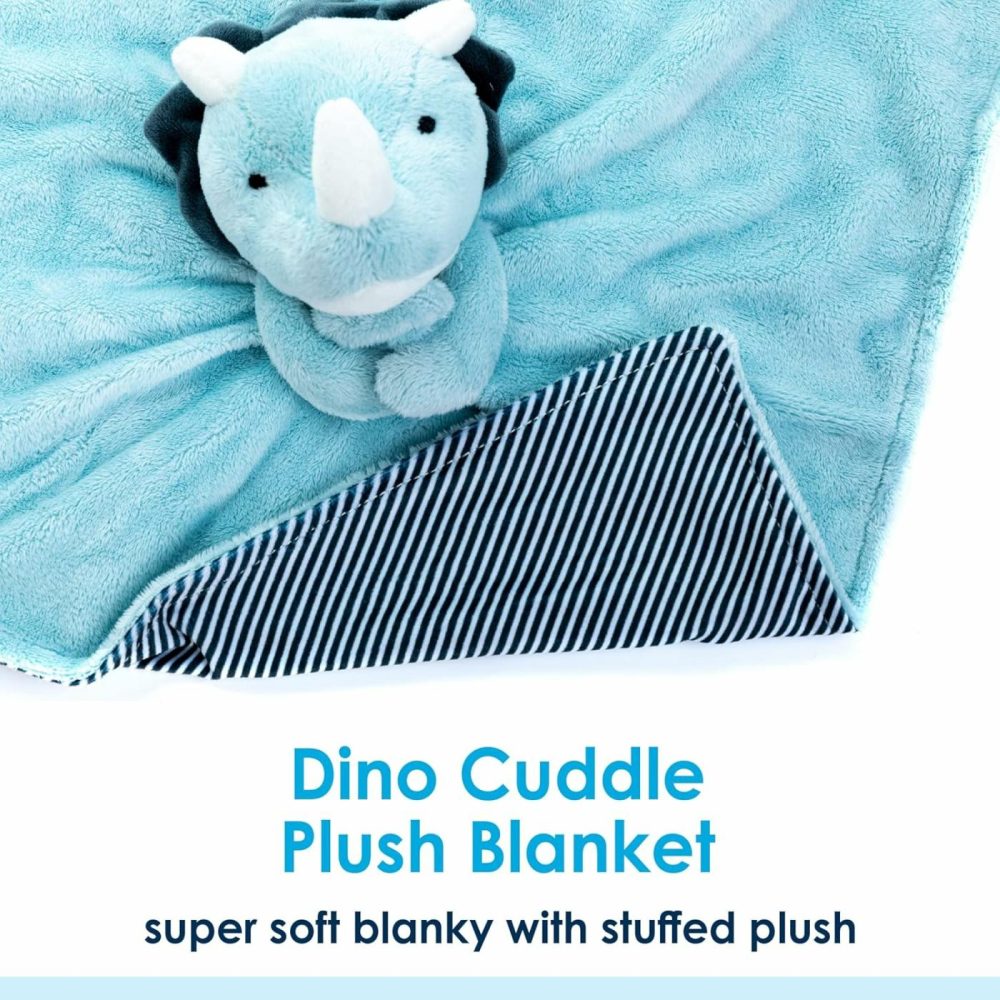 Carter’s Dino Cuddle Plush Stuffed Animal Snuggler Lovey Security Blanket  Crib,Blue  |  Baby & Toddler Toys All Toys Baby & Toddler Toys