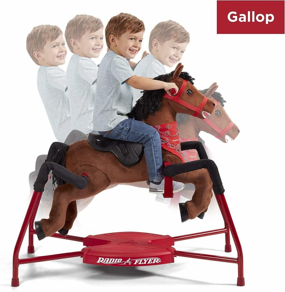 Chestnut Plush Interactive Riding Horse Kids Ride On Toy  Toddler Ride On Toy For Ages 2-6 Years  |  Rocking Horses & Animals All Toys Rocking Horses & Animals