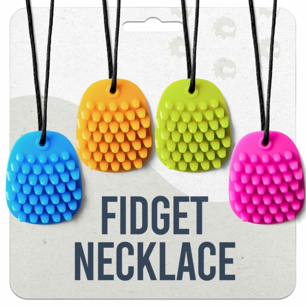 Chewy Necklace By Hedgehog – Chew Necklaces For Sensory Kids  Perfect Teething Toys: Soft And Smooth Food-Grade Silicone For Teething Relief – Perfect For Stimulation Comfort Chew Necklace For Kids  |  Teethers All Toys Teethers