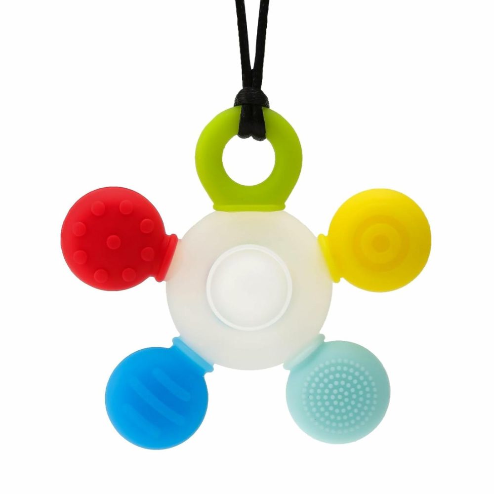 Chewy Necklace For Sensory Kids   Silicone Sensory Chew Necklace Oral Motor Aids For Boys Girls  Autism Chew Toys For Kids Teens Adults With Anxiety Adhd Spd Or Other Sensory Needs  |  Teethers All Toys Teethers