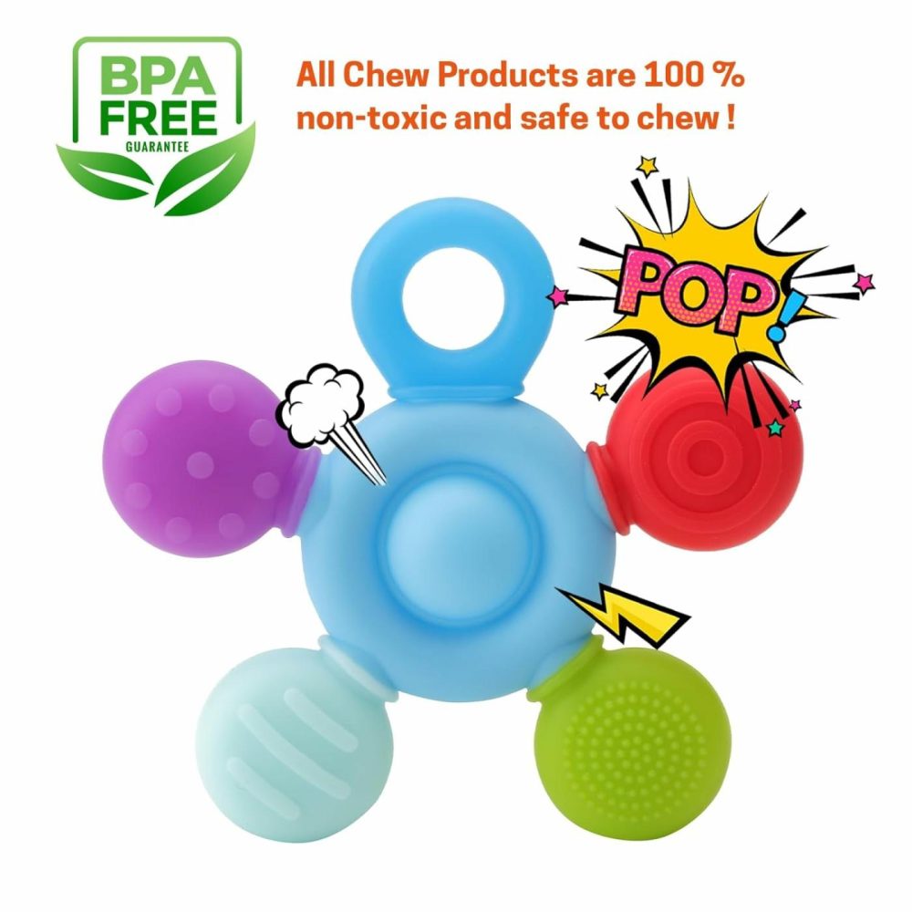 Chewy Necklaces For Sensory Kids  Seeway Silicone Chew Toys For Kids With Adhd Autism  Anxiety  Oral Motor  Reduce Adults Children Chewing Fidgeting  |  Teethers All Toys Teethers