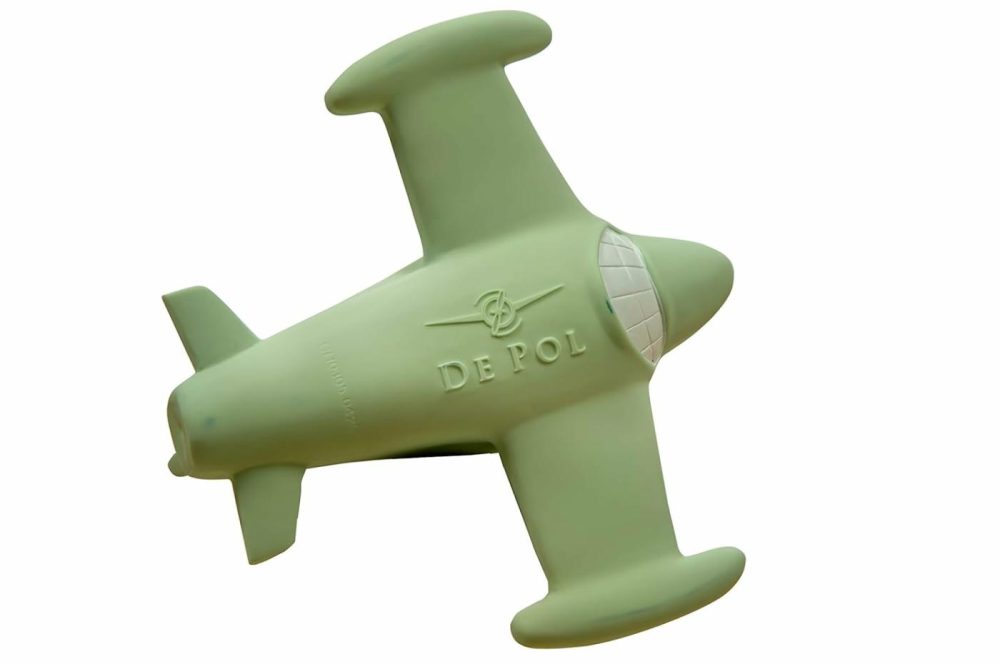 Chewy  The  Airplane Teething Toy 100% Natural Havea Rubber Green  |  Teethers All Toys Teethers