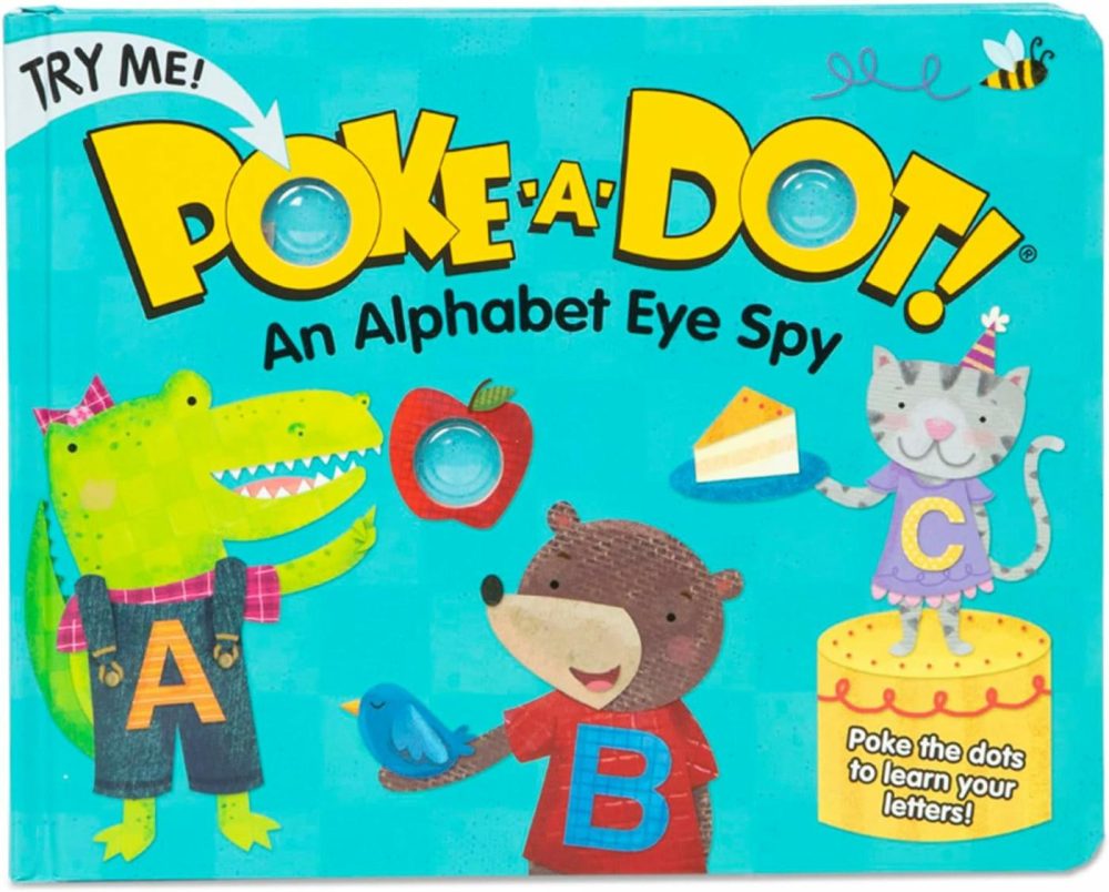 Children’s Book – Poke-A-Dot: An Alphabet Eye Spy (Board Book With Buttons To Pop) – Fsc Certified  |  Books All Toys Books