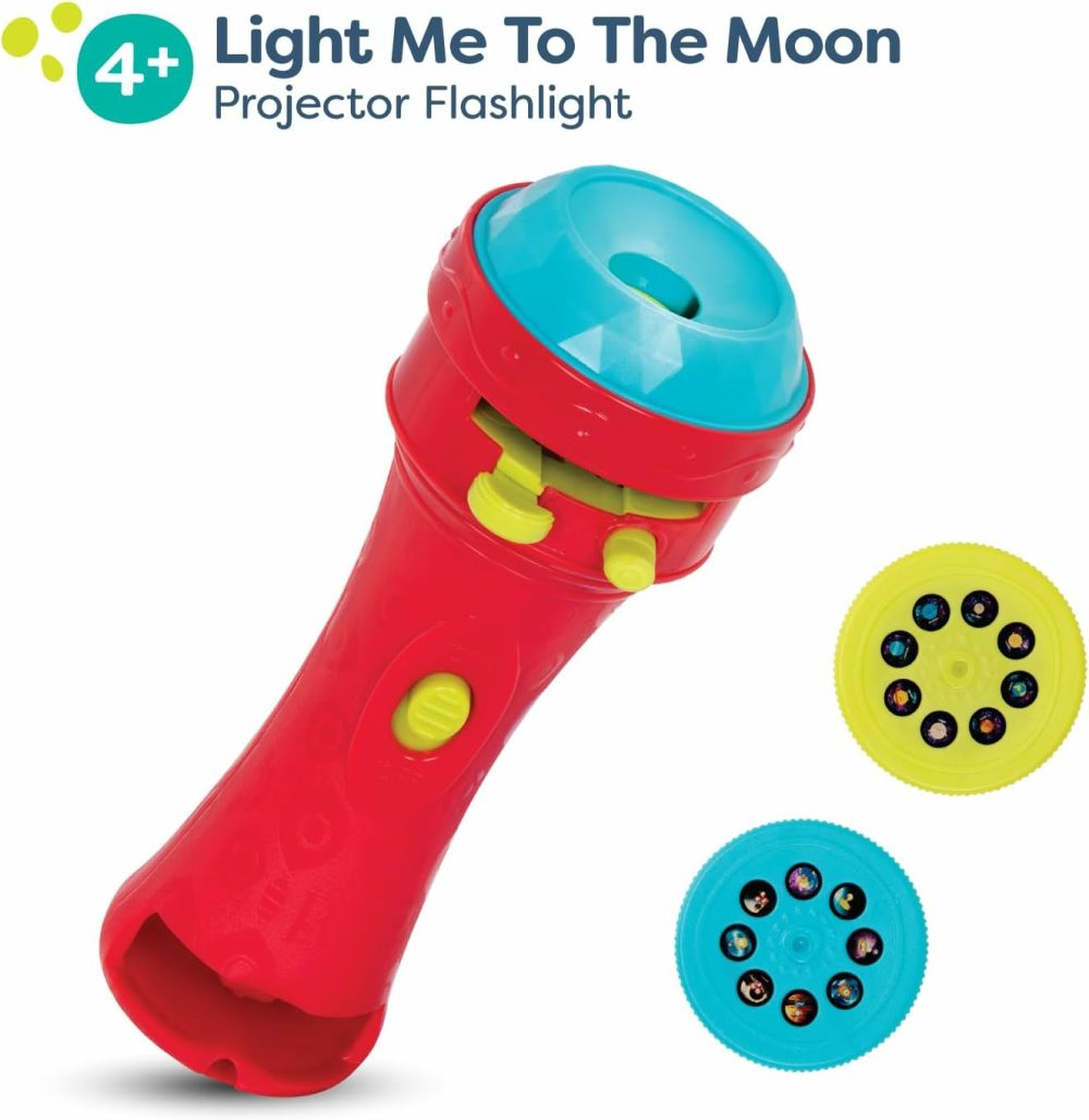 Children’s Projector Flashlight With Image Reels- Pretend Play-Make Everything Cosmic & Bright- Light Me To The Moon – 4 Years +  |  Nature Exploration Toys All Toys Nature Exploration Toys