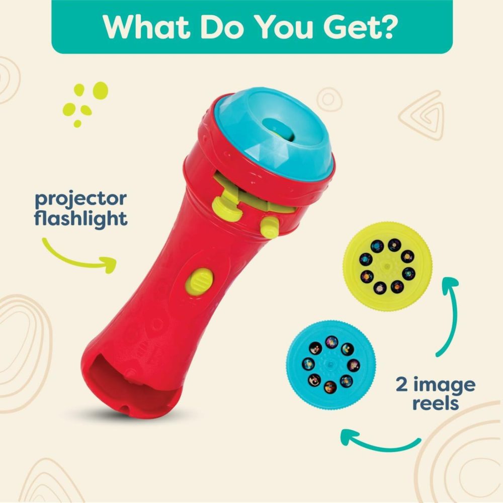 Children’s Projector Flashlight With Image Reels- Pretend Play-Make Everything Cosmic & Bright- Light Me To The Moon – 4 Years +  |  Nature Exploration Toys All Toys Nature Exploration Toys