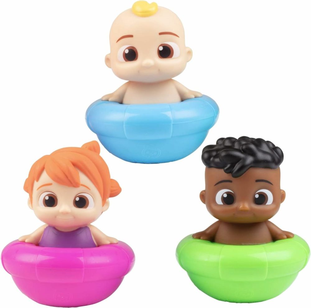 Cocomelon Floating Pool & Bath Toys 3-Pack – Includes Jj  Cody & Yoyo – Officially Licensed – Water Figure Playset For Summer Swimming & Tub – Gift For Toddlers  Preschoolers & Kids  18Mo+  |  Bath Toys All Toys Bath Toys