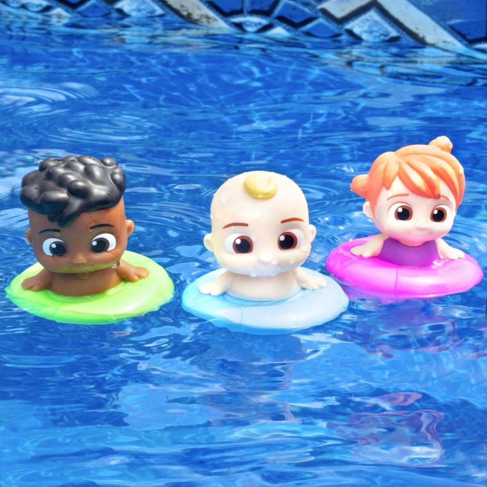 Cocomelon Floating Pool & Bath Toys 3-Pack – Includes Jj  Cody & Yoyo – Officially Licensed – Water Figure Playset For Summer Swimming & Tub – Gift For Toddlers  Preschoolers & Kids  18Mo+  |  Bath Toys All Toys Bath Toys