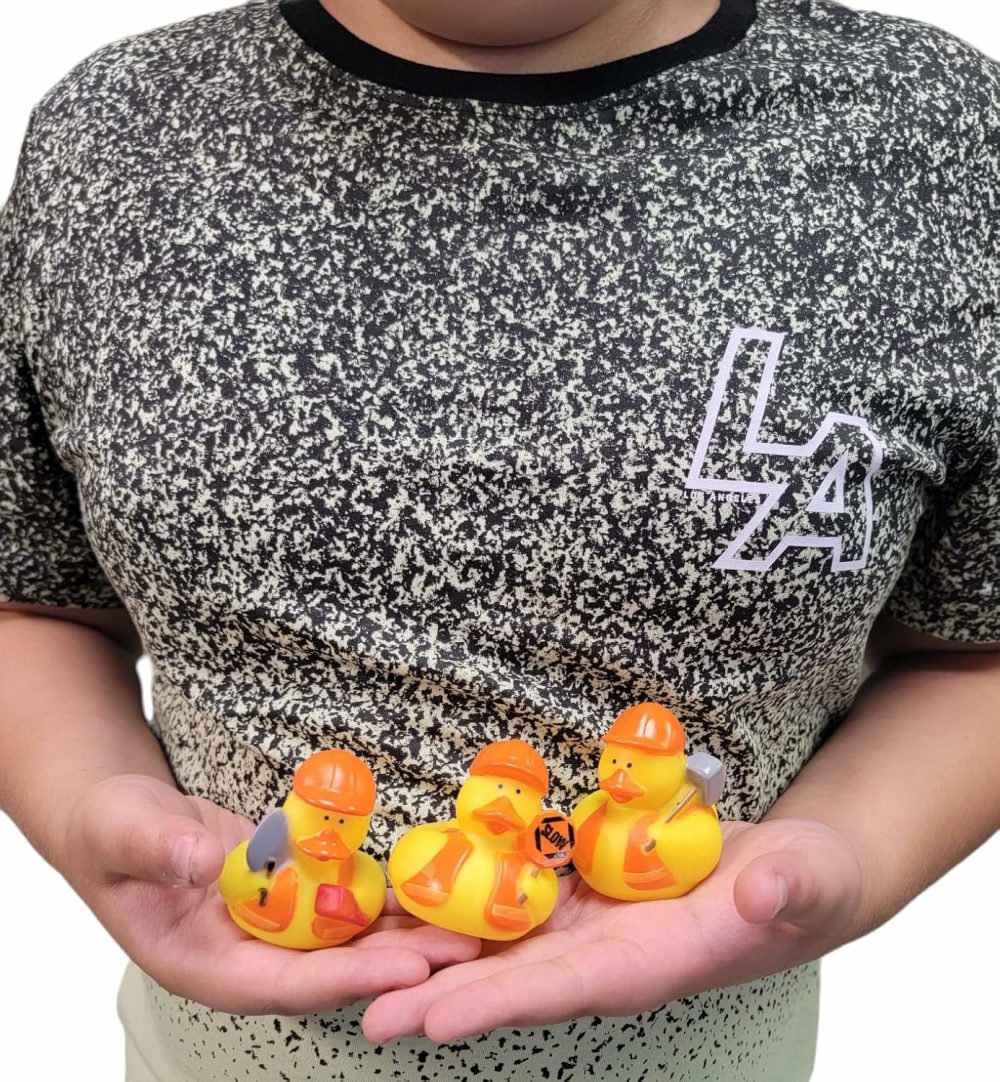 Cool Rubber Ducks (2″) Standard Size. (12 Pack) Cute Duck Bath Tub Pool Toys. (Construction Rubber Ducks)  |  Bath Toys All Toys Bath Toys