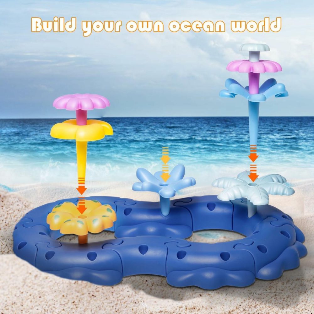 Coral Garden Buildingtoys For Age 4  5  6 Years Old Boys Girls，Ocean Blocks  Flower Building,Upgrade Diy Building Blocks Stacking Toys,Stem Educational Kids Toys,Birthday Gift For Kids  |  Sorting & Stacking Toys All Toys Sorting & Stacking Toys