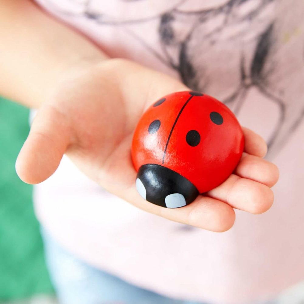 Counting Ladybugs – Montessori Wooden Counting Toy For Girls 3 4 5 Year Old – Ladybug Learning Toys For Toddlers – Preschool Kids Toys For Number Matching  Sorting & Fine Motor Skills – Lady Bug Gifts  |  Sorting & Stacking Toys All Toys Sorting & Stacking Toys