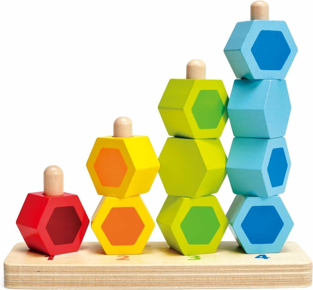 Counting Stacker Toddler Wooden Stacking Block Set  |  Sorting & Stacking Toys All Toys Sorting & Stacking Toys