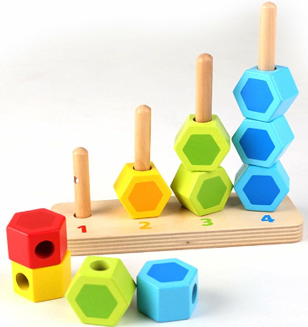 Counting Stacker Toddler Wooden Stacking Block Set  |  Sorting & Stacking Toys All Toys Sorting & Stacking Toys