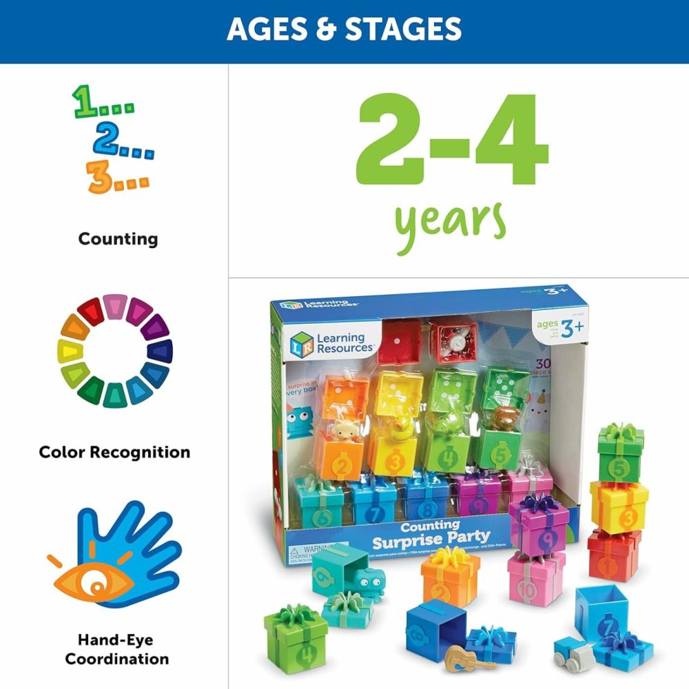 Counting Surprise Party  Homeschool  Fine Motor  Counting & Sorting Toy  Ages 3+  |  Sorting & Stacking Toys All Toys Sorting & Stacking Toys