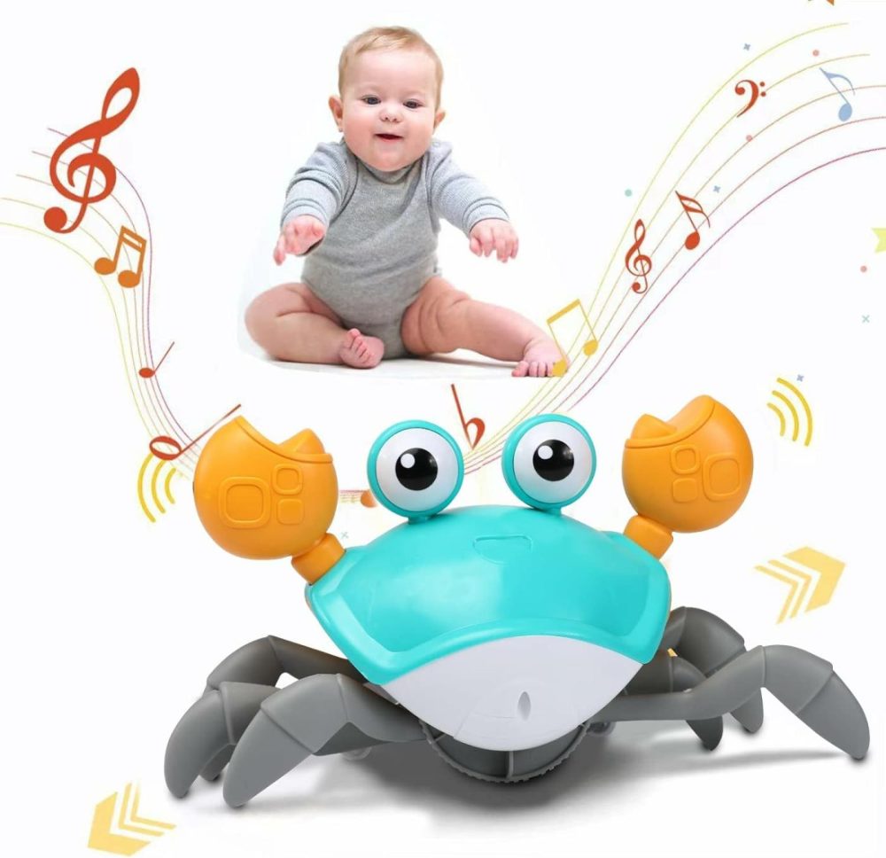 Crab Toys For Babies – Tummy Time Toy With Intelligent Sensor Crawl Music & Lights Infant Toy For 6-12 12-18 Months,1St Birthday Gifts  Toddler Toys For 1 2 Year Old Boy Girl  |  Musical Toys All Toys