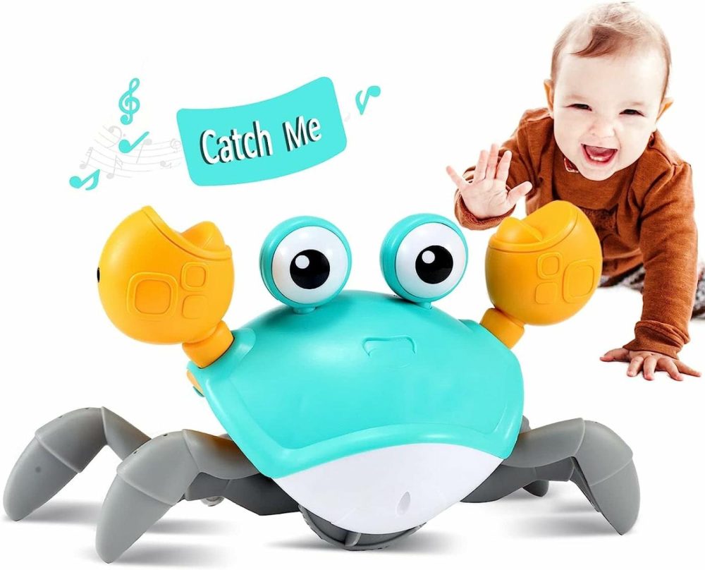 Crawling Crab Baby Toy – Infant Tummy Time Toys 3 4 5 6 7 8 9 10 11 12 Babies Boy 3-6 6-12 Learning Crawl 9-12 12-18 Walking Toddler 36 Months Old Music Development 1St Birthday Gifts  |  Musical Toys All Toys