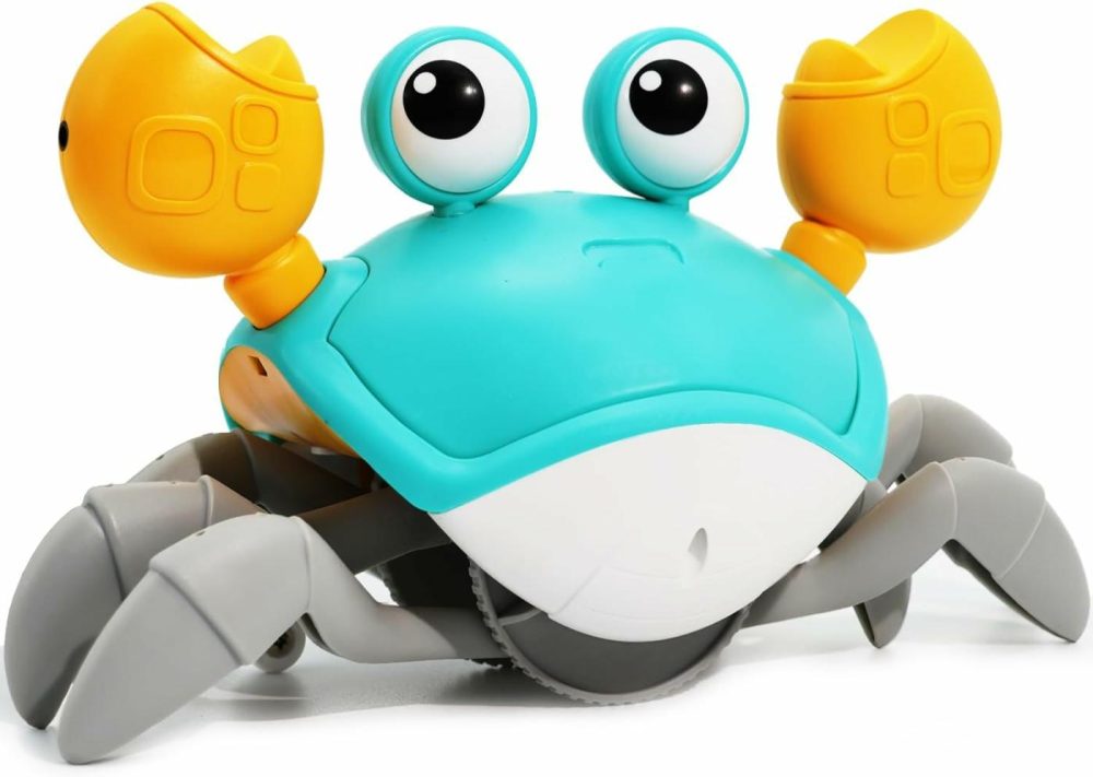 Crawling Crab Baby Toy  Interactive Infant Tummy Time Crab With Music (Automatically Avoid Obstacles)  Toddler Walking Dancing Crab  Fun Boy Girl 6-12 Months 1-3+ Year Old Birthday Gift (Green)  |  Musical Toys All Toys