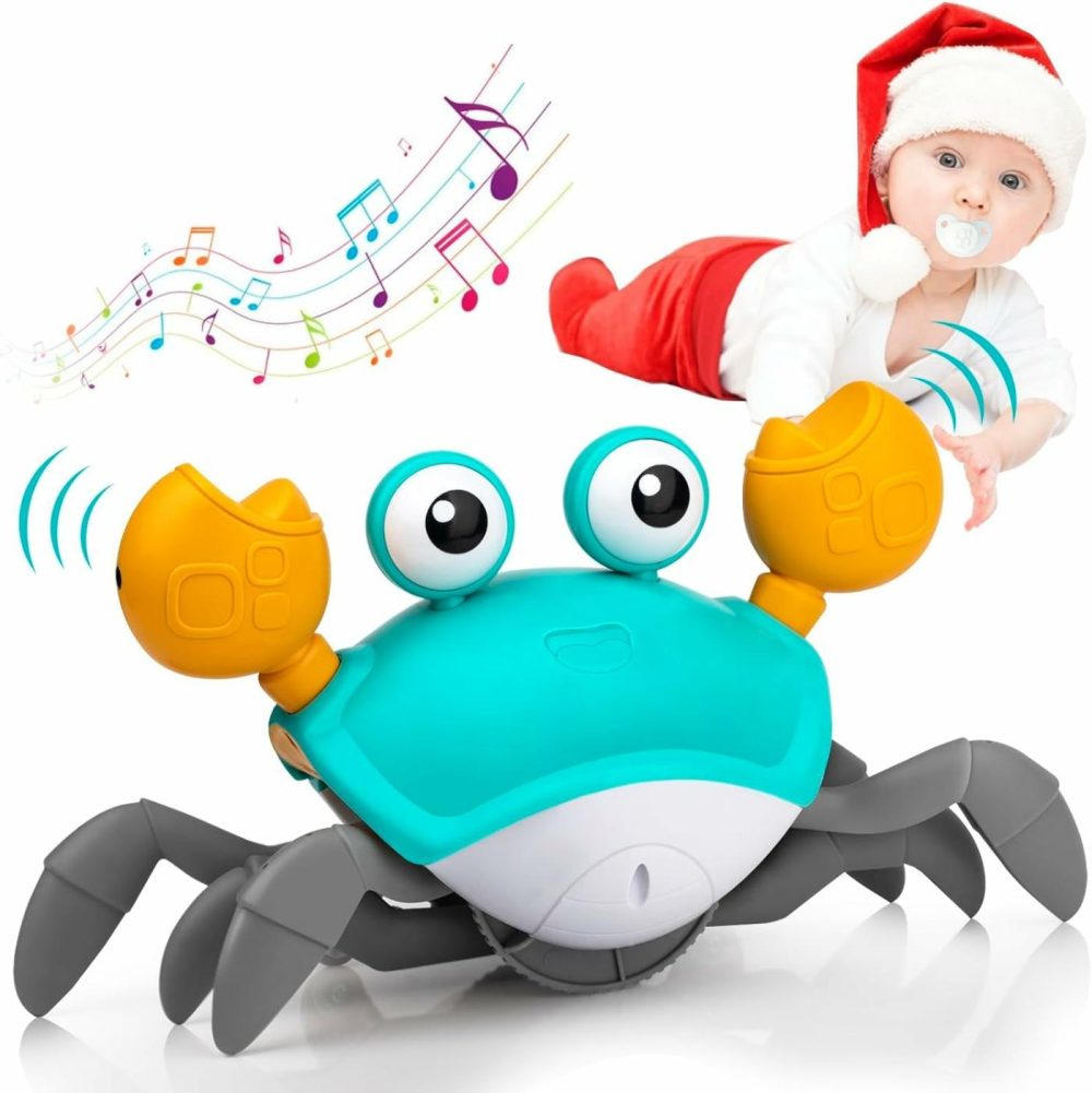 Crawling Crab Baby Toys Infant – Tumble Time Toy Gift Baby Boys And Girls 0-6 6-12 Learning To Crawl 9-12 12-18 Toddlers 36 Months Old Music Development Interactive Birthday Gift  |  Musical Toys All Toys