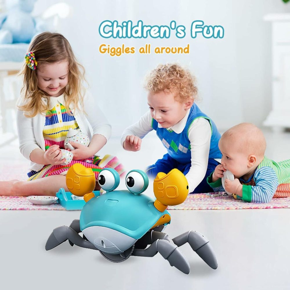 Crawling Crab Baby Toys – Infant Tummy Time Toy Gifts 3 4 5 6 7 8 9 10 11 12 Babies Boy Girl Dancing Walking Moving Learning Crawl 0-6 To 12-18 Months Boys Girls Toddler Birthday Gifts (Green)  |  Musical Toys All Toys