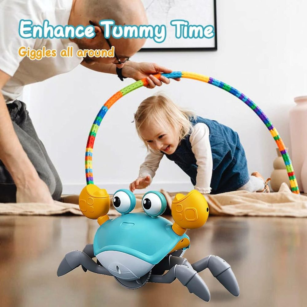 Crawling Crab Baby Toys – Infant Tummy Time Toy Gifts 3 4 5 6 7 8 9 10 11 12 Babies Boy Girl Dancing Walking Moving Learning Crawl 0-6 To 12-18 Months Boys Girls Toddler Birthday Gifts (Green)  |  Musical Toys All Toys