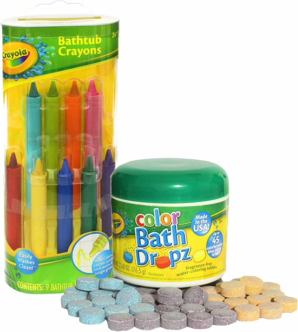 Crayola Bathtub Crayons With Crayola Color Bath Drops 60 Tablets  |  Bath Toys All Toys Bath Toys