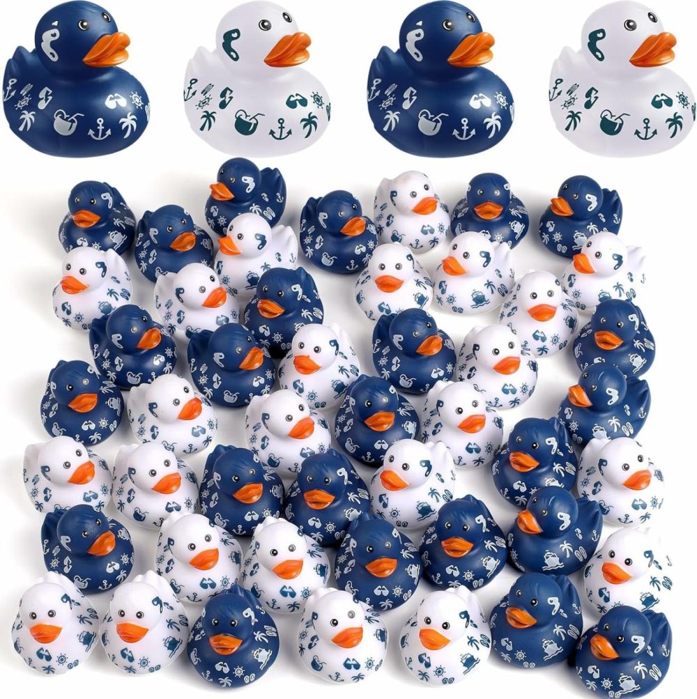 Cruise Ships Sailing Duck 2 Inch Beach Rubber Ducks Bulk Cruise Ducks Summer Rubber Ducks Cruise Ship Toy For Carnival Party Birthday Gift Classroom Incentives And Bath Pool Activity (12 Pcs)  |  Bath Toys All Toys Bath Toys