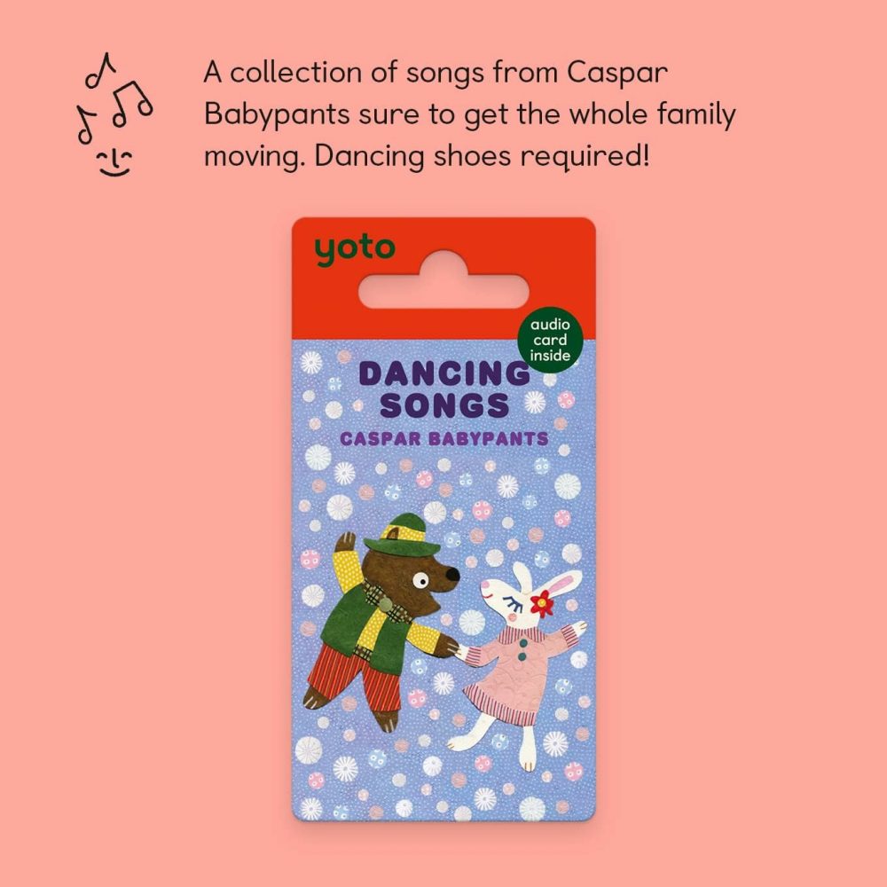 Dancing Songs By Caspar Babypants – Kids Musical Card For Use With  Player & Mini All-In-1 Audio Player  Screen-Free Listening With Fun Singalong Music For Playtime  Parties & Travel  |  Musical Toys All Toys