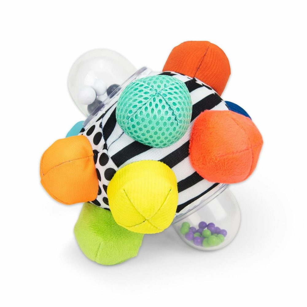 Developmental Bumpy Ball  Easy To Grasp Bumps Help Develop Motor Skills  Ages 6+ Months  |  Rattles & Plush Rings All Toys Multi-Color