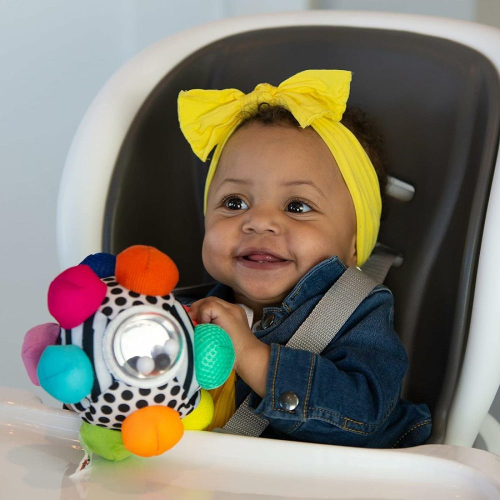 Developmental Bumpy Ball  Easy To Grasp Bumps Help Develop Motor Skills  Ages 6+ Months  |  Rattles & Plush Rings All Toys Multi-Color