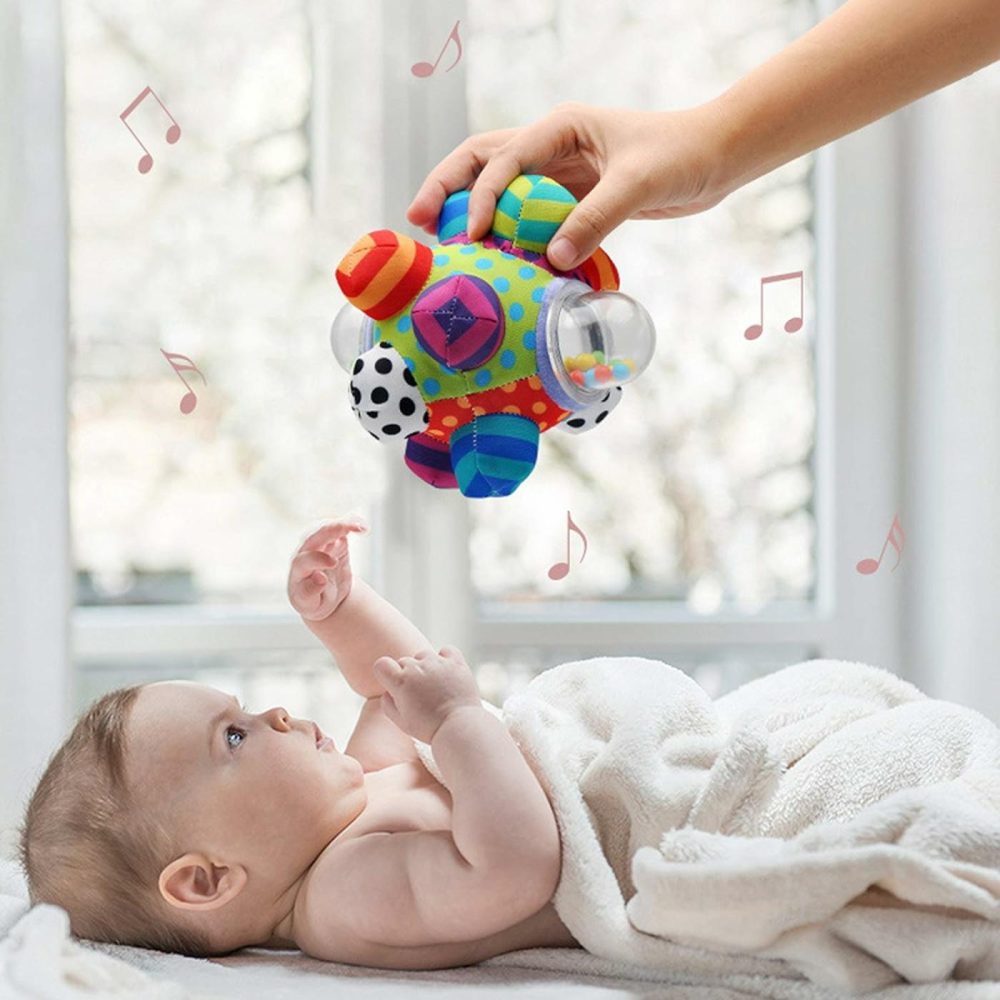 Developmental Bumpy Ball Toy  Newborn Baby Infant Toys 0-3 Months  Help Develop Motor Skills And Brain Nerves  Sensory Baby Toys 3-6 4 5 6 7 8 9 10 11 12 Months 6.7″  |  Balls All Toys Balls