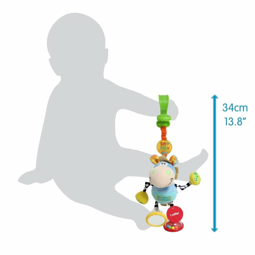 Dingly Dangly Clip Clop – Melodic Infant Rattle Toy For 0+ Months With Stroller Clip  Car Seat Charm  & Crib Hanger – Engaging Developmental Fun For Newborns – Hanging Toys For Babies  |  Rattles & Plush Rings All Toys Rattles & Plush Rings