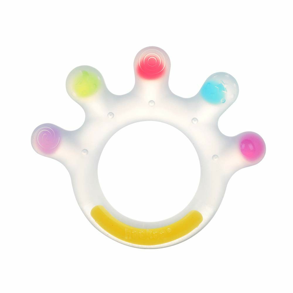 Dinky Digits Palm Teether  Baby Teething Toys  Food Grade Silicone Teethers For Babies 0-6 Months/6-12 Months  Bpa Free Teething Relief Baby Chew Toys  |  Teethers All Toys multicolored