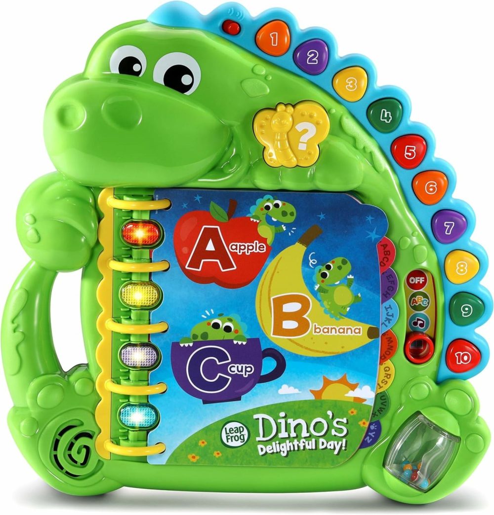 Dino’s Delightful Day Alphabet Book  Green  |  Musical Toys All Toys