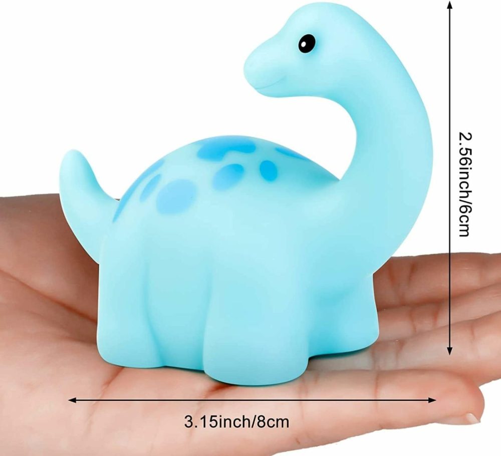 Dinosaur Bath Toys Light-Up  6 Packs Floating Bath Toys Set For Baby Toddlers Kids In Birthday Easter Christmas Shower Pool Bath Toys Boys Girls Children Preschool Bathtub Bathroom  |  Bath Toys All Toys Bath Toys