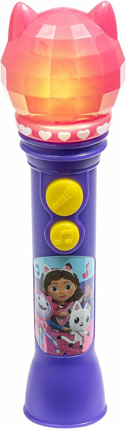 Dreamworks Gabby’s Dollhouse Toy Microphone For Kids  Musical Toy For Girls With Built-In Song  Kids Microphone Designed For Ages 3 And Up  |  Musical Toys All Toys Purple