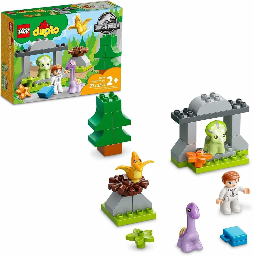 Duplo Jurassic World Dinosaur Nursery Toys 10938 – Featuring Baby Triceratops Figure  Dino Learning Toy For Toddlers  Large Bricks Set  Great Animal Playset Gift For Girls & Boys Age 2 Plus  |  Sorting & Stacking Toys All Toys Multicolor